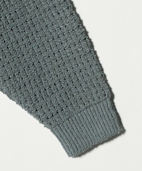 BEAUTY&YOUTH UNITED ARROWS / ビューティー&ユース ユナイテッドアローズ カーディガン・ボレロ | ブークレ レース ジップ ポロジャケット ウォッシャブル | 詳細13