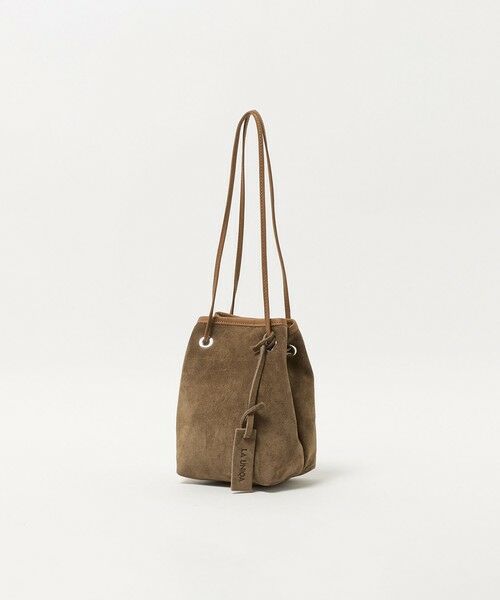 BEAUTY&YOUTH UNITED ARROWS / ビューティー&ユース ユナイテッドアローズ ハンドバッグ | ＜LA UNIQA＞スエード 巾着 バッグ | 詳細4