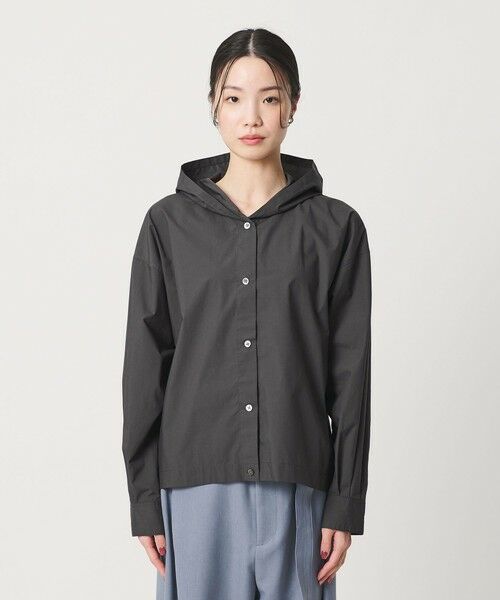 BEAUTY&YOUTH UNITED ARROWS / ビューティー&ユース ユナイテッドアローズ シャツ・ブラウス | ポリエステルコットン フードシャツ | 詳細4