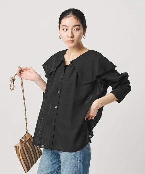 BEAUTY&YOUTH UNITED ARROWS / ビューティー&ユース ユナイテッドアローズ シャツ・ブラウス | ポリエステル ビッグカラーシャツ 防シワ ウォッシャブル | 詳細2