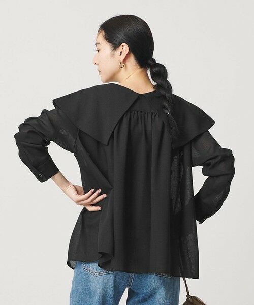 BEAUTY&YOUTH UNITED ARROWS / ビューティー&ユース ユナイテッドアローズ シャツ・ブラウス | ポリエステル ビッグカラーシャツ 防シワ ウォッシャブル | 詳細1