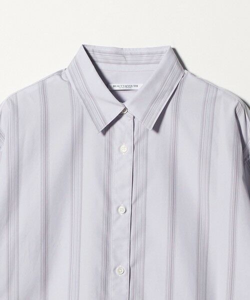 BEAUTY&YOUTH UNITED ARROWS / ビューティー&ユース ユナイテッドアローズ シャツ・ブラウス | コットン ストライプ ロングシャツ | 詳細5