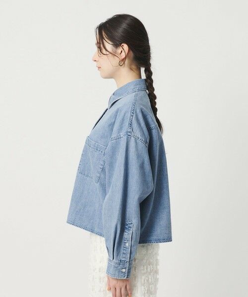 BEAUTY&YOUTH UNITED ARROWS / ビューティー&ユース ユナイテッドアローズ シャツ・ブラウス | 【WEB限定】ショート デニムシャツ | 詳細6