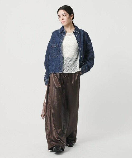 BEAUTY&YOUTH UNITED ARROWS / ビューティー&ユース ユナイテッドアローズ シャツ・ブラウス | 【WEB限定】ショート デニムシャツ | 詳細15