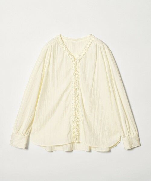 BEAUTY&YOUTH UNITED ARROWS / ビューティー&ユース ユナイテッドアローズ シャツ・ブラウス | 【WEB限定 Wardrobe DAILY MINIMAL】ラッフル Vネックブラウス ウォッシャブル | 詳細5