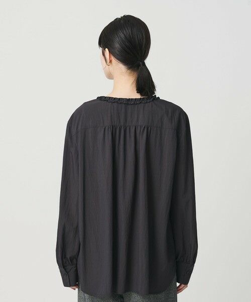 BEAUTY&YOUTH UNITED ARROWS / ビューティー&ユース ユナイテッドアローズ シャツ・ブラウス | 【WEB限定 Wardrobe DAILY MINIMAL】ラッフル Vネックブラウス ウォッシャブル | 詳細11