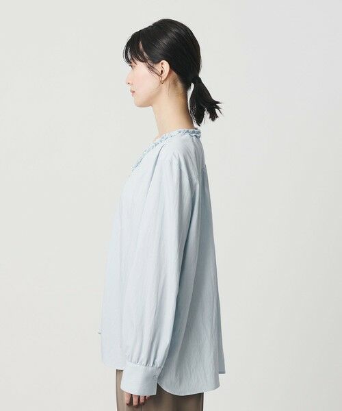 BEAUTY&YOUTH UNITED ARROWS / ビューティー&ユース ユナイテッドアローズ シャツ・ブラウス | 【WEB限定 Wardrobe DAILY MINIMAL】ラッフル Vネックブラウス ウォッシャブル | 詳細17