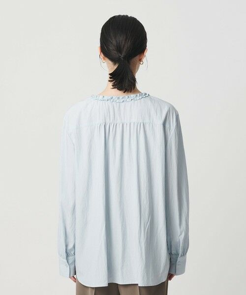 BEAUTY&YOUTH UNITED ARROWS / ビューティー&ユース ユナイテッドアローズ シャツ・ブラウス | 【WEB限定 Wardrobe DAILY MINIMAL】ラッフル Vネックブラウス ウォッシャブル | 詳細18