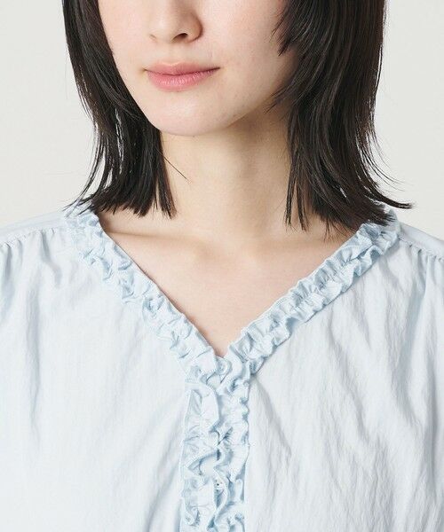BEAUTY&YOUTH UNITED ARROWS / ビューティー&ユース ユナイテッドアローズ シャツ・ブラウス | 【WEB限定 Wardrobe DAILY MINIMAL】ラッフル Vネックブラウス ウォッシャブル | 詳細19
