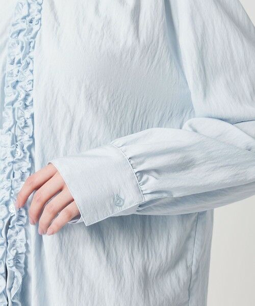 BEAUTY&YOUTH UNITED ARROWS / ビューティー&ユース ユナイテッドアローズ シャツ・ブラウス | 【WEB限定 Wardrobe DAILY MINIMAL】ラッフル Vネックブラウス ウォッシャブル | 詳細20