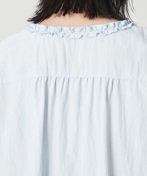 BEAUTY&YOUTH UNITED ARROWS / ビューティー&ユース ユナイテッドアローズ シャツ・ブラウス | 【WEB限定 Wardrobe DAILY MINIMAL】ラッフル Vネックブラウス ウォッシャブル | 詳細23