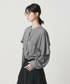 BEAUTY&YOUTH UNITED ARROWS / ビューティー&ユース ユナイテッドアローズ シャツ・ブラウス | 【WEB限定 Wardrobe DAILY MINIMAL】フリルレイヤーブラウス ウォッシャブル