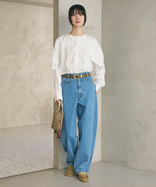 BEAUTY&YOUTH UNITED ARROWS / ビューティー&ユース ユナイテッドアローズ シャツ・ブラウス | 【WEB限定 Wardrobe DAILY MINIMAL】フリルレイヤーブラウス ウォッシャブル | 詳細4