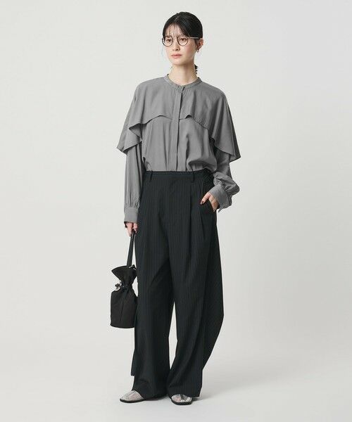 BEAUTY&YOUTH UNITED ARROWS / ビューティー&ユース ユナイテッドアローズ シャツ・ブラウス | 【WEB限定 Wardrobe DAILY MINIMAL】フリルレイヤーブラウス ウォッシャブル | 詳細11