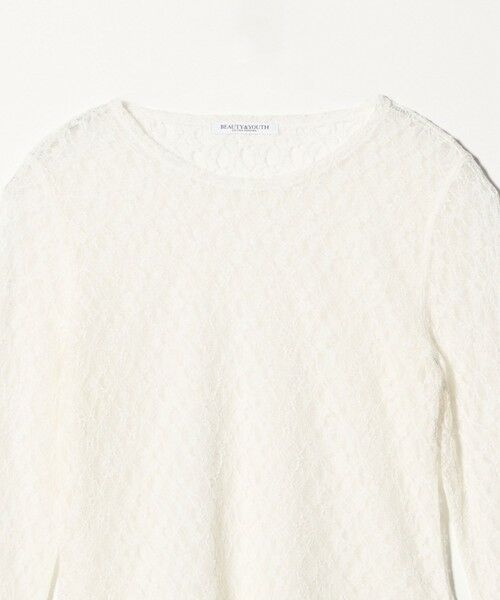 BEAUTY&YOUTH UNITED ARROWS / ビューティー&ユース ユナイテッドアローズ カットソー | フラワーレース プルオーバー | 詳細6