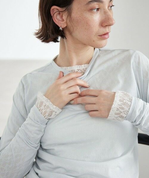 BEAUTY&YOUTH UNITED ARROWS / ビューティー&ユース ユナイテッドアローズ カットソー | フラワーレース プルオーバー | 詳細6