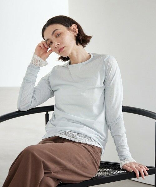 BEAUTY&YOUTH UNITED ARROWS / ビューティー&ユース ユナイテッドアローズ カットソー | フラワーレース プルオーバー | 詳細7