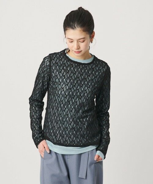 BEAUTY&YOUTH UNITED ARROWS / ビューティー&ユース ユナイテッドアローズ カットソー | フラワーレース プルオーバー | 詳細10