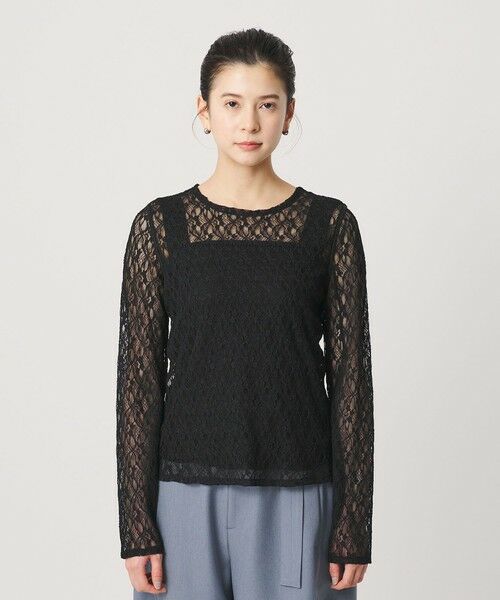 BEAUTY&YOUTH UNITED ARROWS / ビューティー&ユース ユナイテッドアローズ カットソー | フラワーレース プルオーバー | 詳細13