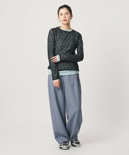 BEAUTY&YOUTH UNITED ARROWS / ビューティー&ユース ユナイテッドアローズ カットソー | フラワーレース プルオーバー | 詳細10