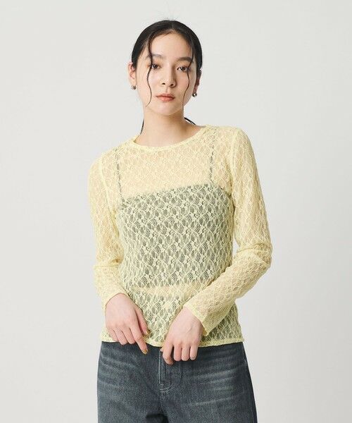 BEAUTY&YOUTH UNITED ARROWS / ビューティー&ユース ユナイテッドアローズ カットソー | フラワーレース プルオーバー | 詳細16