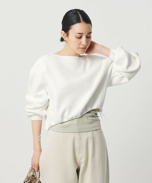 BEAUTY&YOUTH UNITED ARROWS / ビューティー&ユース ユナイテッドアローズ カットソー | クロップド ボートネックプルオーバー | 詳細1