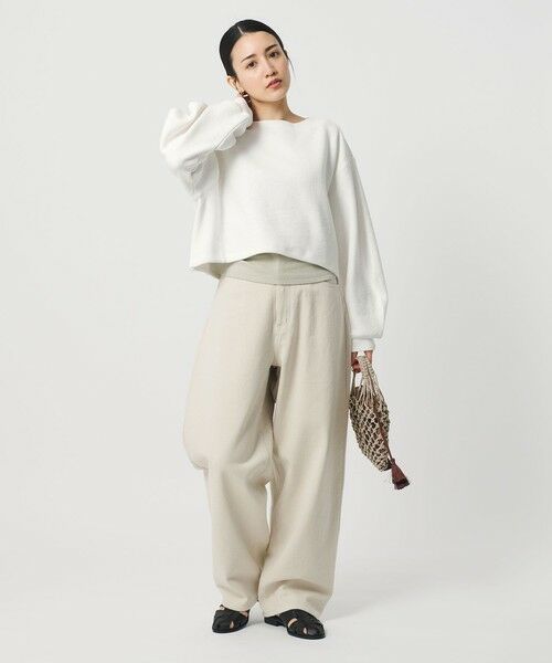 BEAUTY&YOUTH UNITED ARROWS / ビューティー&ユース ユナイテッドアローズ カットソー | クロップド ボートネックプルオーバー | 詳細3