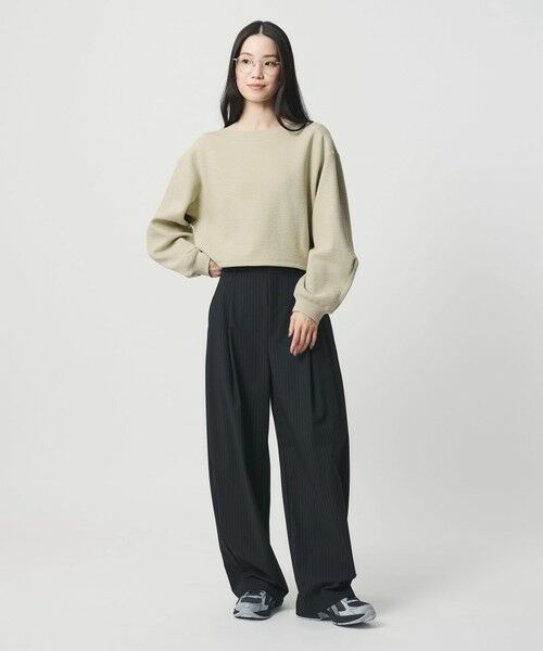 BEAUTY&YOUTH UNITED ARROWS / ビューティー&ユース ユナイテッドアローズ カットソー | クロップド ボートネックプルオーバー | 詳細11