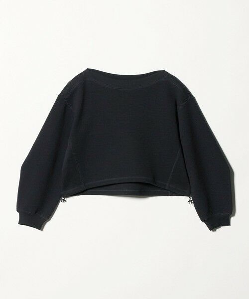 BEAUTY&YOUTH UNITED ARROWS / ビューティー&ユース ユナイテッドアローズ カットソー | クロップド ボートネックプルオーバー（NAVY）