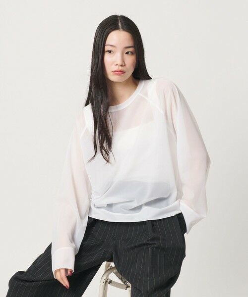 BEAUTY&YOUTH UNITED ARROWS / ビューティー&ユース ユナイテッドアローズ カットソー | オーガンジー ラグランスリーブカットソー ウォッシャブル | 詳細1