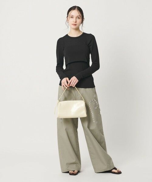 BEAUTY&YOUTH UNITED ARROWS / ビューティー&ユース ユナイテッドアローズ カットソー | コットンポリウレタン ロングスリーブカットソー&バンドゥ | 詳細3