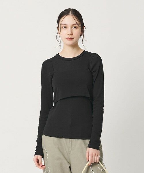 BEAUTY&YOUTH UNITED ARROWS / ビューティー&ユース ユナイテッドアローズ カットソー | コットンポリウレタン ロングスリーブカットソー&バンドゥ | 詳細1