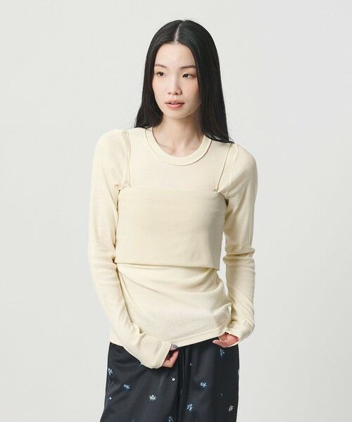 BEAUTY&YOUTH UNITED ARROWS / ビューティー&ユース ユナイテッドアローズ カットソー | コットンポリウレタン ロングスリーブカットソー&バンドゥ | 詳細10