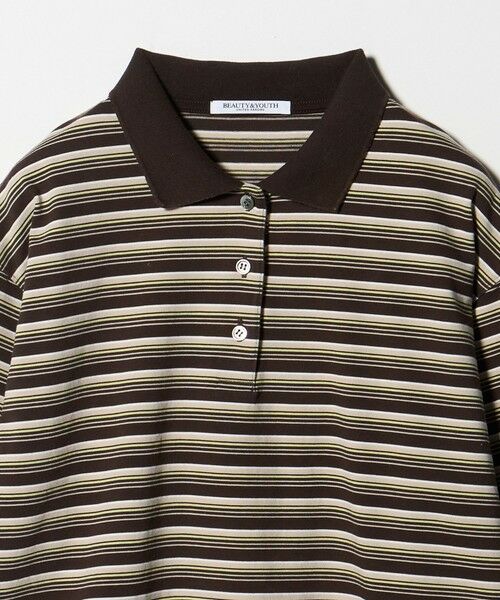 BEAUTY&YOUTH UNITED ARROWS / ビューティー&ユース ユナイテッドアローズ カットソー | コットンボーダー ポロカラー プルオーバー | 詳細2