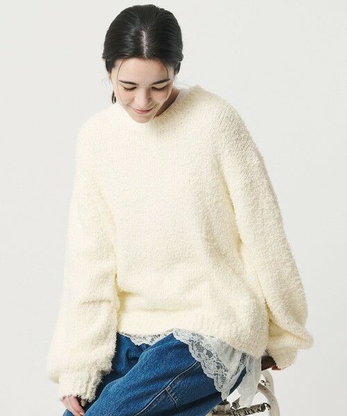 BEAUTY&YOUTH UNITED ARROWS / ビューティー&ユース ユナイテッドアローズ カットソー | レースドッキング　ロングスリーブTシャツ | 詳細5