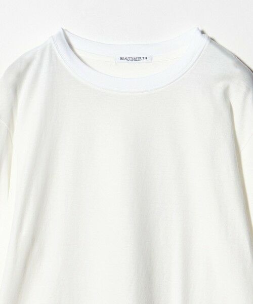 BEAUTY&YOUTH UNITED ARROWS / ビューティー&ユース ユナイテッドアローズ カットソー | レースドッキング　ロングスリーブTシャツ | 詳細9