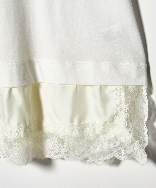 BEAUTY&YOUTH UNITED ARROWS / ビューティー&ユース ユナイテッドアローズ カットソー | レースドッキング　ロングスリーブTシャツ | 詳細3