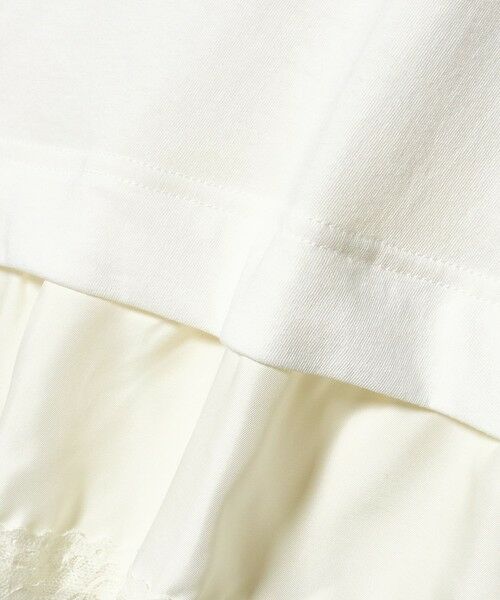 BEAUTY&YOUTH UNITED ARROWS / ビューティー&ユース ユナイテッドアローズ カットソー | レースドッキング　ロングスリーブTシャツ | 詳細4