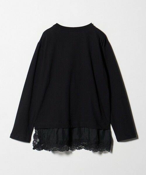 BEAUTY&YOUTH UNITED ARROWS / ビューティー&ユース ユナイテッドアローズ カットソー | レースドッキング　ロングスリーブTシャツ | 詳細5