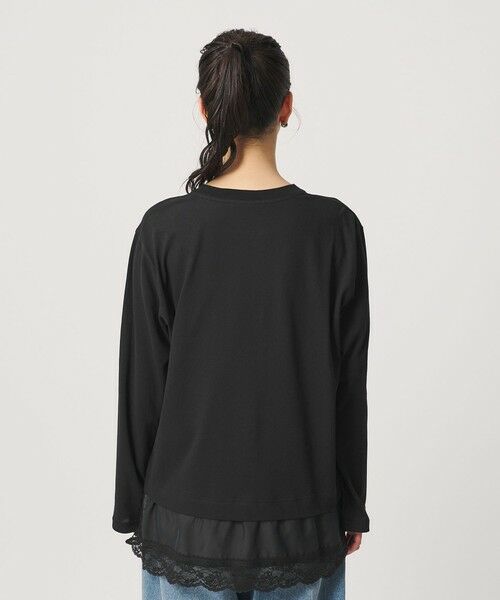 BEAUTY&YOUTH UNITED ARROWS / ビューティー&ユース ユナイテッドアローズ カットソー | レースドッキング　ロングスリーブTシャツ | 詳細20