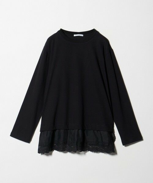 BEAUTY&YOUTH UNITED ARROWS / ビューティー&ユース ユナイテッドアローズ カットソー | レースドッキング　ロングスリーブTシャツ | 詳細21