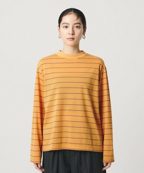 BEAUTY&YOUTH UNITED ARROWS / ビューティー&ユース ユナイテッドアローズ Tシャツ | コットンポリエステル ボーダー ロングスリーブTシャツ | 詳細11