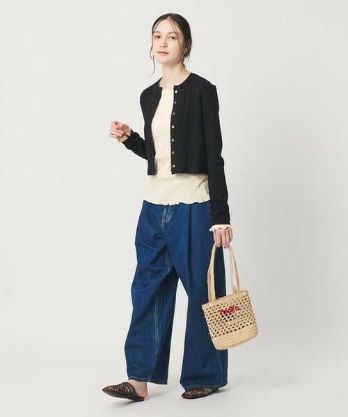 BEAUTY&YOUTH UNITED ARROWS / ビューティー&ユース ユナイテッドアローズ カットソー | ポリエステルコットンテレコ メローステッチ クルーネックカットソー | 詳細1