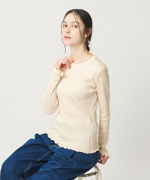 BEAUTY&YOUTH UNITED ARROWS / ビューティー&ユース ユナイテッドアローズ カットソー | ポリエステルコットンテレコ メローステッチ クルーネックカットソー | 詳細2