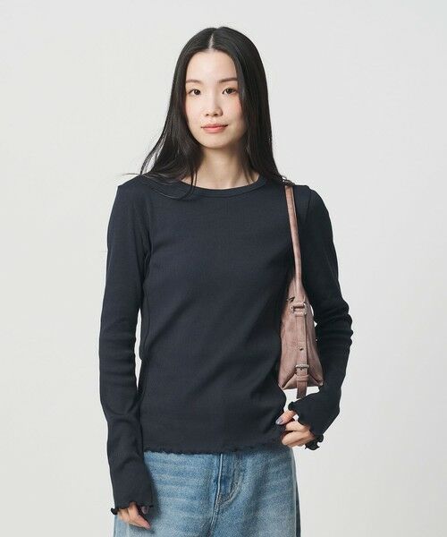 BEAUTY&YOUTH UNITED ARROWS / ビューティー&ユース ユナイテッドアローズ カットソー | ポリエステルコットンテレコ メローステッチ クルーネックカットソー | 詳細17