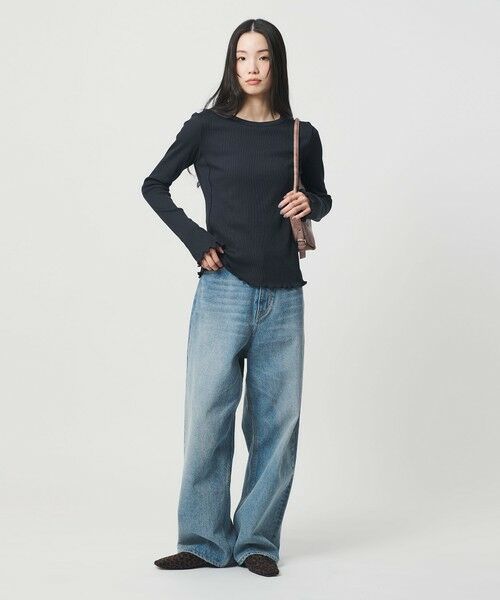 BEAUTY&YOUTH UNITED ARROWS / ビューティー&ユース ユナイテッドアローズ カットソー | ポリエステルコットンテレコ メローステッチ クルーネックカットソー | 詳細18