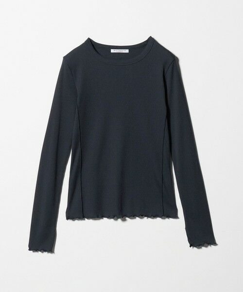 BEAUTY&YOUTH UNITED ARROWS / ビューティー&ユース ユナイテッドアローズ カットソー | ポリエステルコットンテレコ メローステッチ クルーネックカットソー（NAVY）