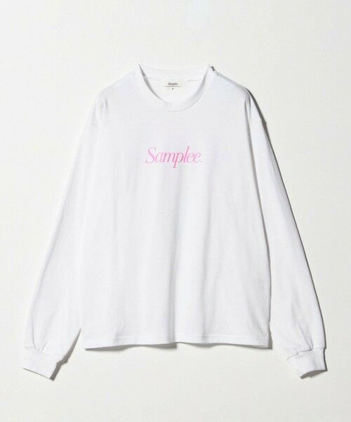 BEAUTY&YOUTH UNITED ARROWS / ビューティー&ユース ユナイテッドアローズ Tシャツ | 【別注】＜Samplee＞プリント ロングスリーブTシャツ（WHITE）