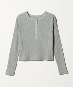 BEAUTY&YOUTH UNITED ARROWS / ビューティー&ユース ユナイテッドアローズ カットソー | 【WEB限定】ランダムリブ ヘンリーネック スナッププルオーバー