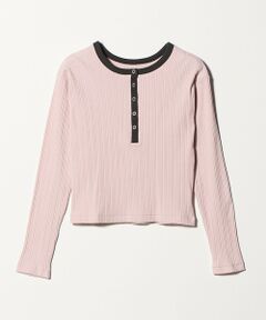 BEAUTY&YOUTH UNITED ARROWS / ビューティー&ユース ユナイテッドアローズ カットソー | 【WEB限定】ランダムリブ ヘンリーネック スナッププルオーバー